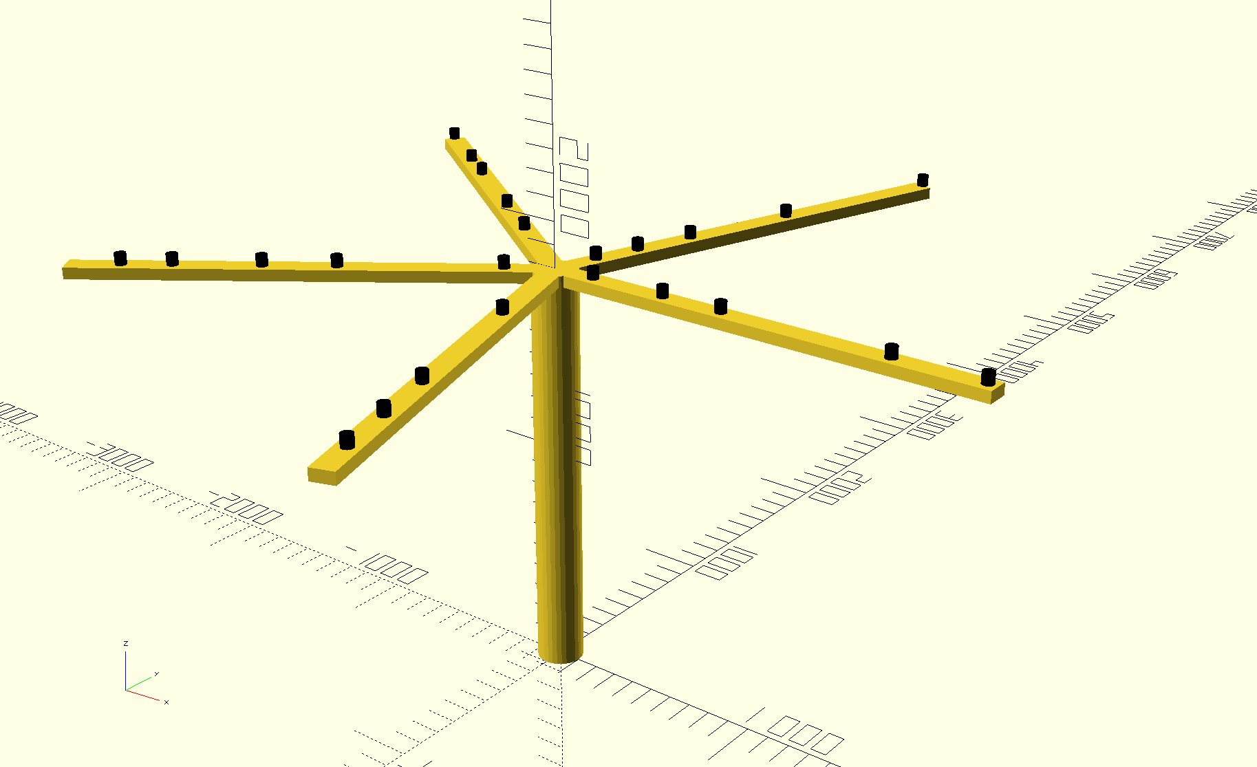 TART-3 five arm rendering